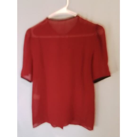 Misty Touch  Vintage, red blouse - Picture 5 of 7